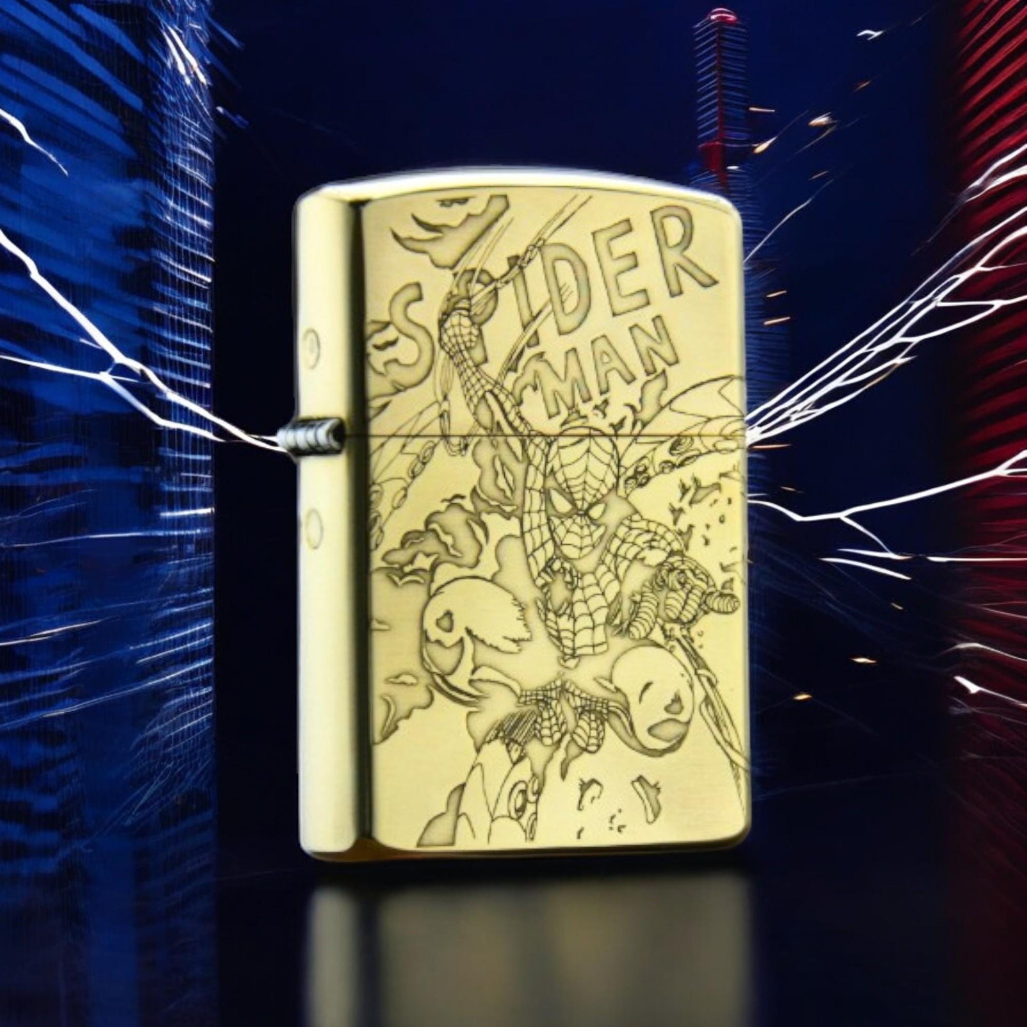 Spider Man Zippo - Etsy Canada