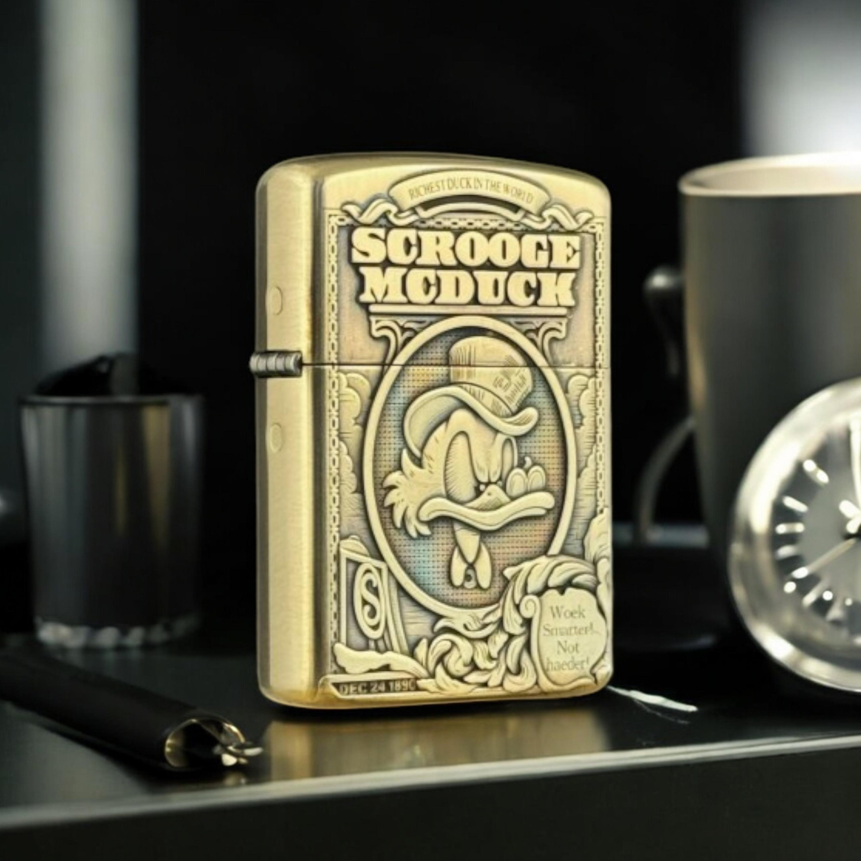 zippo ドナルドダック Donald Duck Zippo Lighter – Collectible Gold Windproof