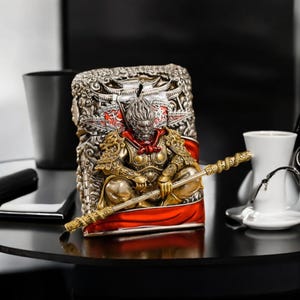 Limited Edition Wukong Monkey King Zippo Lighter – Mythological Design | Windproof Flame | Unique Collectible Gift for Smokers & Art Lovers