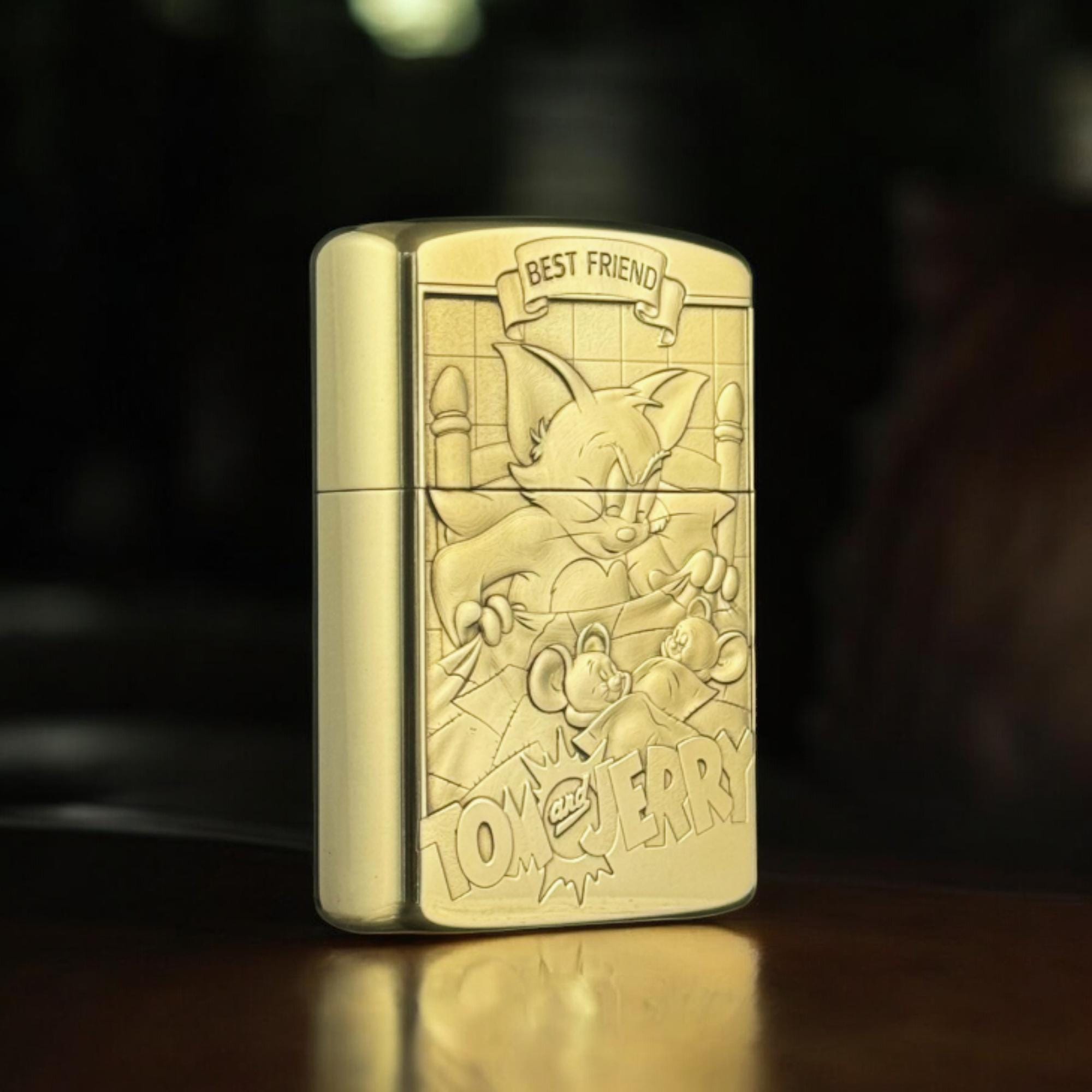 トムとジェリー ジッポーライター：真鍮製、アニメコレクターズ