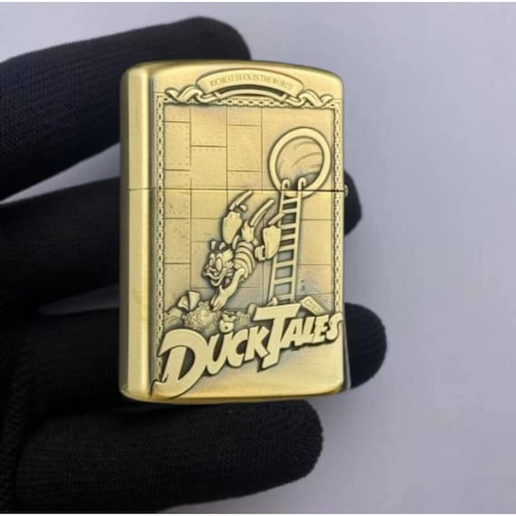 zippo ドナルドダック Scrooge Mcduck Zippo Lighter: Collectible Gold Windproof Design - Etsy