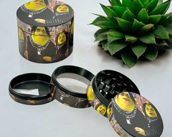Emo Goth Meme Herb Grinder - Funny Halloween Smoker Gift
