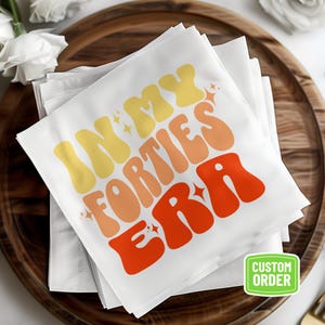 Servilletas personalizadas de cumpleaños: decoración elegante para fiestas importantes