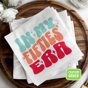 Servilletas personalizadas de cumpleaños: decoración para fiestas importantes