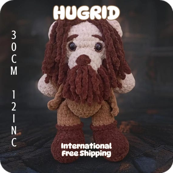 Hugrid – 30cm Handmade Bearded Teddy Inspired by Hagrid