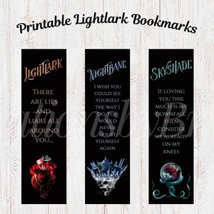 Lightlark Series Printable Bookmarks