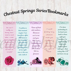 Afdrukbare bladwijzers uit de Chestnut Springs-serie
