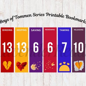 Afdrukbare bladwijzers voor Boys of Tommen