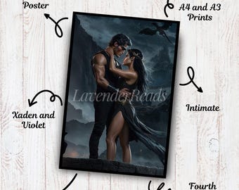 Printable Tairn and Andarna Fourth Wing Poster