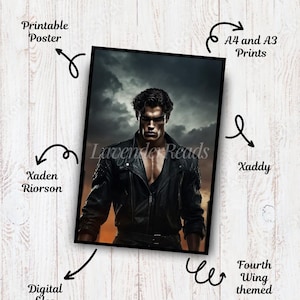 Printable Xaddy Fourth Wing Poster