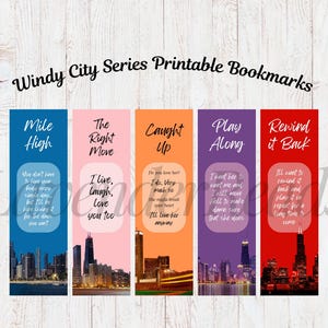 Marcadores imprimibles de la serie Windy City