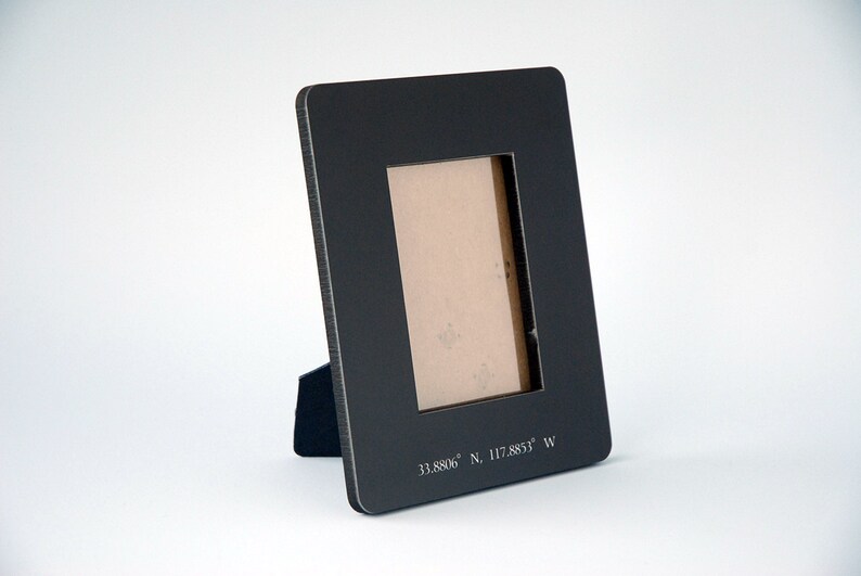 Custom Coordinates Personalized Picture Frame Map Image 0