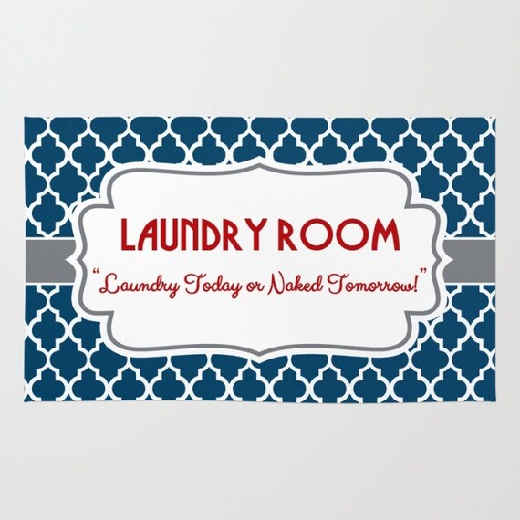 Laundry Room Decor Area Rug Laundry Room Rug Laundry Today Etsy