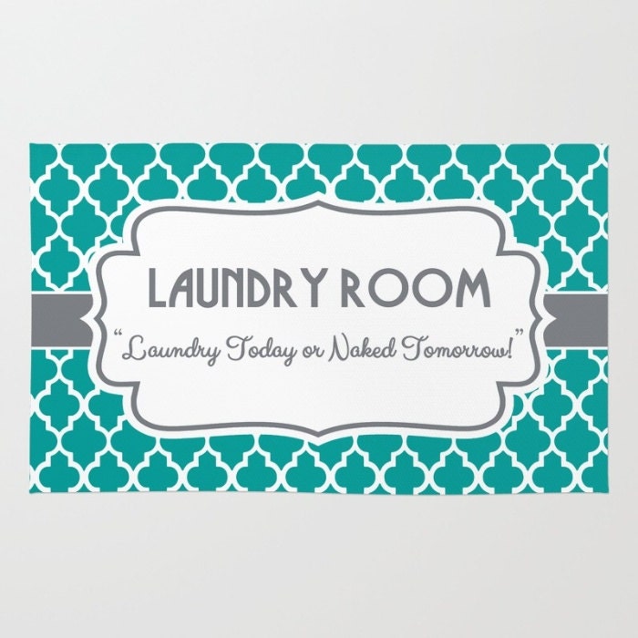 Waschküche Zimmer Dekor Bereich Teppich Waschraum Teppich | Etsy