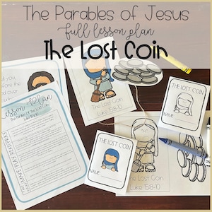 Parable of the Lost Coin Lesson | Toddler, Preschool, Homeschool, Sunday School