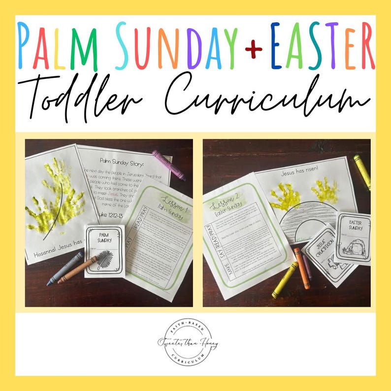 Easter + Palm Sunday - Bible-based Toddler Curriculum - Homeschool ...