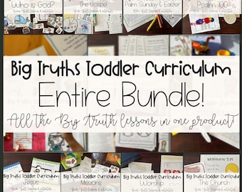 BUNDLE Bible-based Toddler Curriculum - Homeschool, Preschool, & Sunday School Lessons