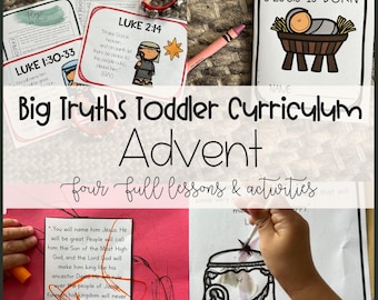 Advent - Bible-based Toddler Curriculum for Homeschool, Preschool, and Sunday School