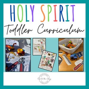 Espíritu Santo - Plan de estudios para niños pequeños basado en la Biblia - Educación en el hogar, preescolar, escuela dominical
