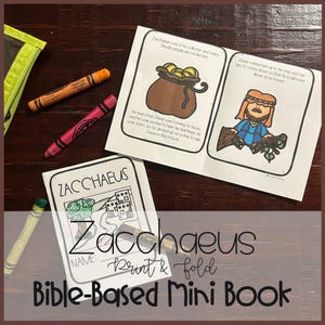 Mini Book: Zacchaeus