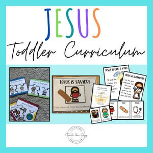 Jesús - Plan de estudios para niños pequeños basado en la Biblia - Educación en el hogar, preescolar, escuela dominical