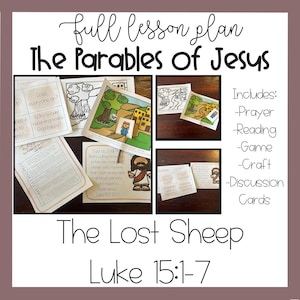 Parable of the Lost Sheep Lesson | Toddler, Preschool, Homeschool, Sunday School