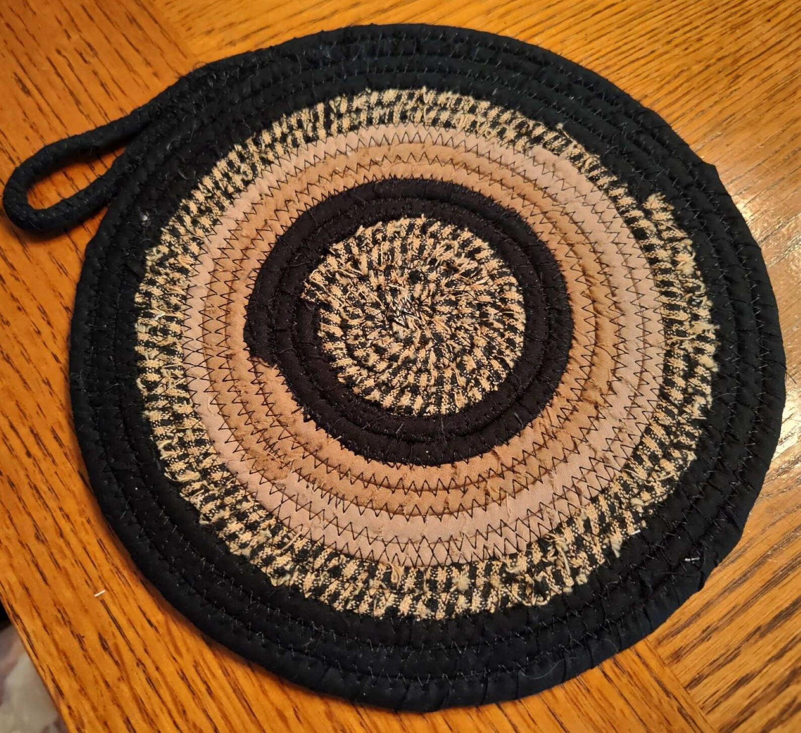 Coiled Rope Trivet Fall Trivet Fabric Trivet Rope Trivet Etsy