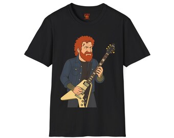 Rock Legend Unisex T-Shirt, Guitar Player Graphic Tee, Music Lover Gift