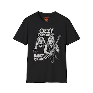 Ozzy Osbourne & Randy Rhoads T-Shirt, Classic Rock Tee, Music Merchandise, Unisex Graphic Shirt, Gift for Music Fans