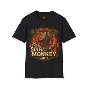 Sinful Monkey Bar T-Shirt | The Fat Bar & Grill