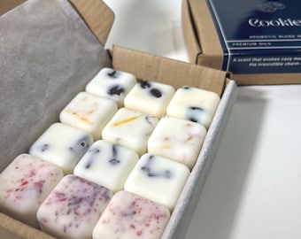 Cera de soja botánica fundida (120 g): Glühwein, galletas, moca, café con leche de calabaza