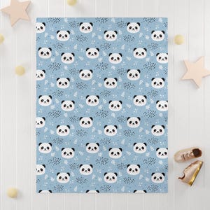Fleece Baby Blanket, Soft Panda Design for Newborns, Nursery Decor, Baby Shower Gift, Toddler Blankie, Gender Neutral Infant Bedding