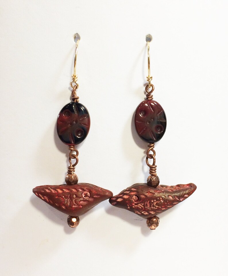 Polymer Clay Bird Earrings Etsy