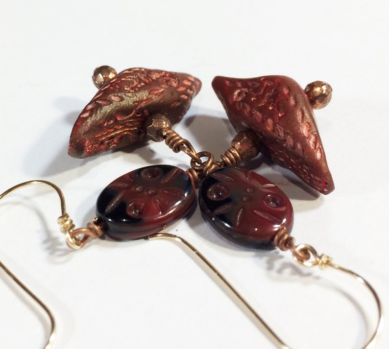 Polymer Clay Bird Earrings Etsy