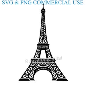 Eiffel Tower SVG & PNG Digital Files, Vector Graphic Design Print Laser Engrave Files, Instant Digital Download, Headphones