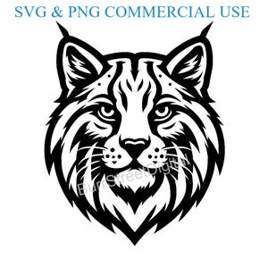 BOBCAT SVG PNG Digital Files, Vector Graphic Design Print Laser Engrave Files, Instant Digital Download