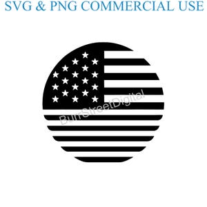 American Flag SVG & PNG Digital Files, Vector Graphic Design Print Laser Engrave Files, Instant Digital Download