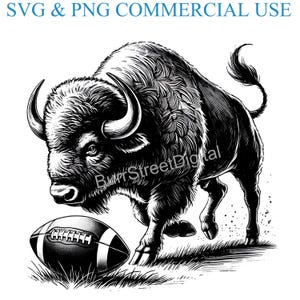 Buffalo Bill SVG & PNG Digital Files, Vector Graphic Design Print Laser Engrave Files, Instant Digital Download