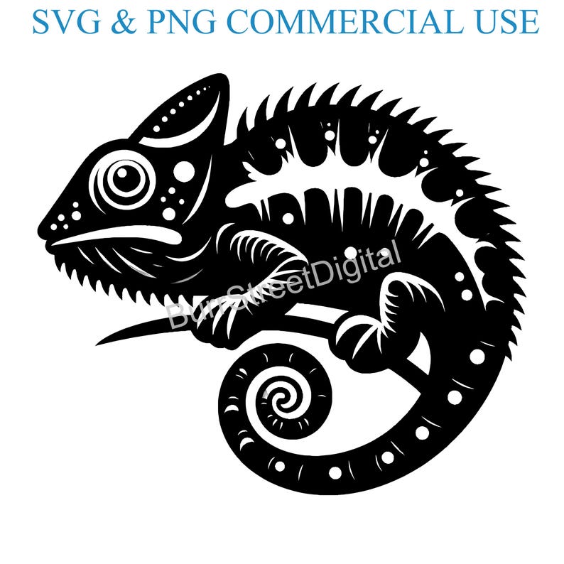 Chameleon SVG, PNG, Vector Graphic Design Files (digital Download) - Etsy