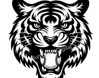 Detroit Tigers Baseball Logo SVG, PNG (Digital Download)