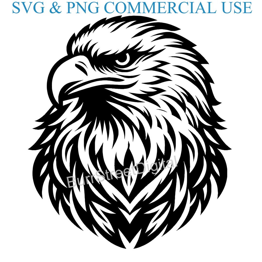 Bald Eagle SVG & PNG Digital Files, Vector Graphic Design Print Laser ...