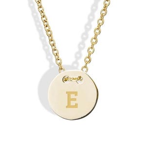 Naszyjnik z inicjałem ze złota próby 14K: spersonalizowany wisiorek