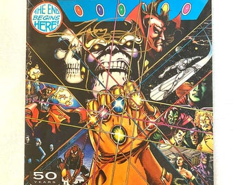 THE INFINITY GAUNTLET #1 George Perez Signé 1991
