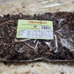 Djondjon (Demi Gros Mamit) / Hongo negro limpio / Hongo haitiano 1/4 libra