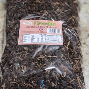 Djondjon (1 Gros mamit) / Sauberer Schwarzer Pilz / Haitianischer Pilz etwa 0,2 Pfund