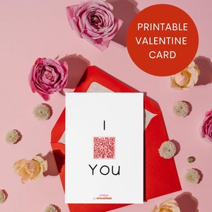 Carte de Saint-Valentin, Carte imprimable de Saint Valentin, Carte musical de Saint Valentin, Carte chanson surprise, Carte romantique.