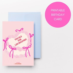Carte d'anniversaire imprimable, Funny birthday card, Carte d'anniversaire amusante, Printable birthday card.