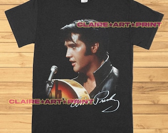 Elvis Presley-shirt, Elvis-shirt, Elvis Presley-t-shirt, Elvis Presley, Elvis-T-shirt, Elvis-shirt, rock-'n-roll-shirt, Elvis, Presley-cadeau,