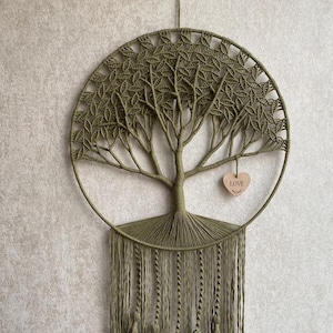 Large Tree Of Life Macrame Wall Hanging, Personalized Gift, Boho Wall Decor, Gift For Her, Wedding Gift, Farmhouse Decor, Housewarming Gift