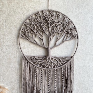 Tree Of Life Macrame Wall Hanging, Personalized Gift, Boho Wall Decor, Gift For Her, Wedding Gift, Farmhouse Decor, Housewarming Gift